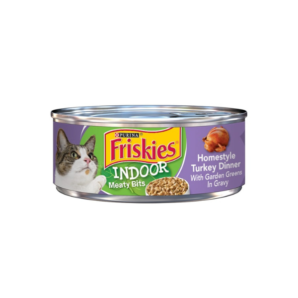 Friskies Indoor Meaty Bites HomeStyle Turkey Dinner With Garden Greens In Gravy Friskies Indoor Meaty Bites HomeStyle Turkey Dinner With Garden Greens In Gravy